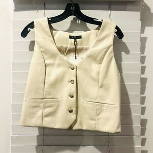 7 For All Mankind faux leather vest!